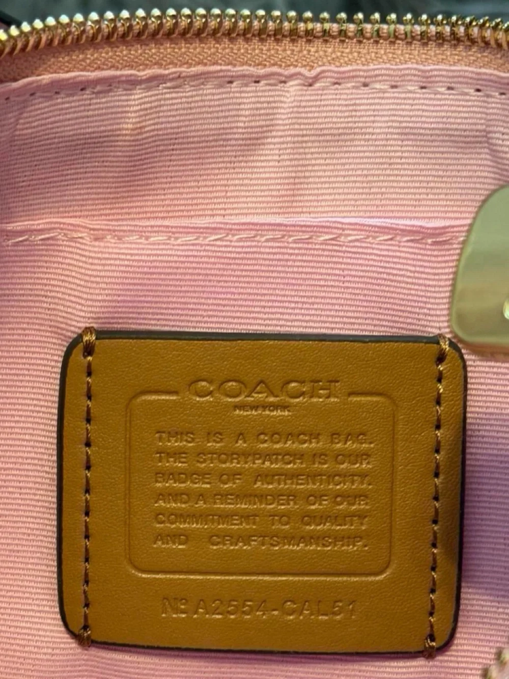 Coach Pink Powder Teri Bag